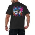 7th Birthday I Was 6 Now I'm 7 Baseball Ice Cream Drip Men's Back Print T-Shirt