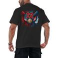 Baseball 12 Year Old Splash Drip 12th Birthday Boy Number 12 Men's Back Print T-Shirt Baseball 12 Year Old Splash Drip 12th Birthday Boy Number 12 Men's Back Print T-Shirt