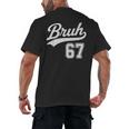 Baseball 6 7 Bruh Number 67 Six Seven Meme Boys Kids Men's Back Print T-Shirt Baseball 6 7 Bruh Number 67 Six Seven Meme Boys Kids Men's Back Print T-Shirt