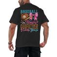 Baseball Or Bows Godfather Loves You Gender Reveal Men's Back Print T-Shirt
