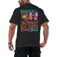 Baseball Or Bows Great Grandma Loves You Gender Reveal Men's Back Print T-Shirt Baseball Or Bows Great Grandma Loves You Gender Reveal Men's Back Print T-Shirt