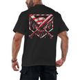 Baseball Candy Cane Christmas Baseball Ice Cream Drip Boys Men's Back Print T-Shirt Baseball Candy Cane Christmas Baseball Ice Cream Drip Boys Men's Back Print T-Shirt