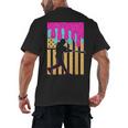 Baseball Drip Bat Boys Ice Cream American Flag 4th Of July Men's Back Print T-Shirt Baseball Drip Bat Boys Ice Cream American Flag 4th Of July Men's Back Print T-Shirt