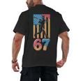 Baseball Drip USA Flag 67 Player 67th Birthday Ice Cream 67 Men's Back Print T-Shirt Baseball Drip USA Flag 67 Player 67th Birthday Ice Cream 67 Men's Back Print T-Shirt