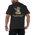 Baseball Frog Saying Batting Retro Artwork Men's Back Print T-Shirt