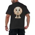 Baseball With Heart Hands Love Cute Baseball Men's Back Print T-Shirt