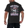 Baseball Ice Cram Drip 100 Days Of School 100th Boys Youth Men's Back Print T-Shirt Baseball Ice Cram Drip 100 Days Of School 100th Boys Youth Men's Back Print T-Shirt