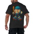 Baseball Lifestyle Youth Baseball Drip Icecream Men's Back Print T-Shirt