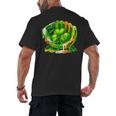Baseball St Patricks Day Carnival Party Ice Cream Drip Boys Men's Back Print T-Shirt