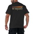 Baseball Tee My Therapist Bat Men Women Kids Men's Back Print T-Shirt