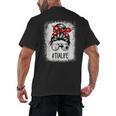 Bleached Tia Life Soccer Messy Bun Baseball Game Day Men's Back Print T-Shirt Bleached Tia Life Soccer Messy Bun Baseball Game Day Men's Back Print T-Shirt