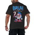 Bruh I'm 7 Baseball Ice Cream Drip It's My 7th Birthday Men's Back Print T-Shirt Bruh I'm 7 Baseball Ice Cream Drip It's My 7th Birthday Men's Back Print T-Shirt