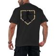 Camo Home Plate Camouflage Baseball Batter Youth Boys Men's Back Print T-Shirt