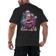 Christmas Baseball Santa Game Day Xmas Boys Kids Men Men's Back Print T-Shirt Christmas Baseball Santa Game Day Xmas Boys Kids Men Men's Back Print T-Shirt
