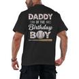 Daddy Of The Birthday Boy Baseball Matching Family Men's Back Print T-Shirt