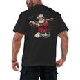 Dominican Santa Christmas Beisbol Baseball Dominicano Men's Back Print T-Shirt Dominican Santa Christmas Beisbol Baseball Dominicano Men's Back Print T-Shirt