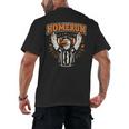Football Referee Touchdown Baseball Homerun Goose Men's Back Print T-Shirt