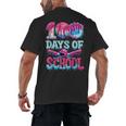 Happy 100 Days Of School Game Day Baseball Ice Cream Drip Men's Back Print T-Shirt Happy 100 Days Of School Game Day Baseball Ice Cream Drip Men's Back Print T-Shirt