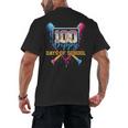 HUGvyn 100 Drippy Days Of School Baseball Ice Cream 100 Days Men's Back Print T-Shirt HUGvyn 100 Drippy Days Of School Baseball Ice Cream 100 Days Men's Back Print T-Shirt