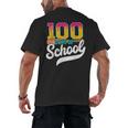 Ice Cream Drip 100 Days Of School Baseball Boys 100th Day Men's Back Print T-Shirt Ice Cream Drip 100 Days Of School Baseball Boys 100th Day Men's Back Print T-Shirt