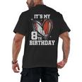 It's My 8th Birthday Baseball Football Heart 8 Year Old Men's Back Print T-Shirt It's My 8th Birthday Baseball Football Heart 8 Year Old Men's Back Print T-Shirt