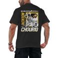 Jackson Chourio Milwaukee MLB Baseball Player MLBJCH203M Men's Back Print T-Shirt Jackson Chourio Milwaukee MLB Baseball Player MLBJCH203M Men's Back Print T-Shirt