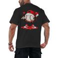 Kids Valentine Baseball Boys Valentines Day Tee Men's Back Print T-Shirt