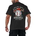 Most Likely To Play Baseball With Santa Christmas Xmas Men's Back Print T-Shirt Most Likely To Play Baseball With Santa Christmas Xmas Men's Back Print T-Shirt