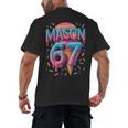 Mason 67 Meme Ice Cream Baseball Drip Men's Back Print T-Shirt Mason 67 Meme Ice Cream Baseball Drip Men's Back Print T-Shirt