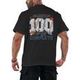 Mission 100 Days Complete Baseball 100th Day Of School Boys Men's Back Print T-Shirt
