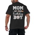 Mom Of The Birthday Boy Baseball Bday Family Men's Back Print T-Shirt