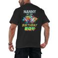 Nanny Of The Birthday Boy Baseball Football Colorful Men's Back Print T-Shirt