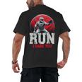 Run I Dare You Baseball Ball Player Catcher Coach Tee Men's Back Print T-Shirt Run I Dare You Baseball Ball Player Catcher Coach Tee Men's Back Print T-Shirt