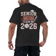 Senior Mom Class Of 2026 Graduate Baseball 2026 Graduation Men's Back Print T-Shirt Senior Mom Class Of 2026 Graduate Baseball 2026 Graduation Men's Back Print T-Shirt