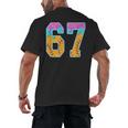 Six Seven Baseball Drip Men's Back Print T-Shirt Six Seven Baseball Drip Men's Back Print T-Shirt