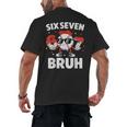 Six Seven Bruh Valentines Baseball Kids 67 Valentine Boys Men's Back Print T-Shirt Six Seven Bruh Valentines Baseball Kids 67 Valentine Boys Men's Back Print T-Shirt
