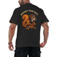 Squirell Baseball Catcher Player Joke Tee Protect Your Nuts Men's Back Print T-Shirt Squirell Baseball Catcher Player Joke Tee Protect Your Nuts Men's Back Print T-Shirt