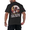 Steal That Base I Double Dare You Baseball Catcher Men's Back Print T-Shirt Steal That Base I Double Dare You Baseball Catcher Men's Back Print T-Shirt