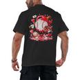 Women's Baseball Drip Ice Cream Boys Kids Youth Valentines Men's Back Print T-Shirt