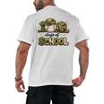 100 Days Of School Baseball Camo School Teacher Boy Men's Back Print T-Shirt