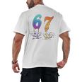 67 Meme Baseball Kids Girls Humor Number 6 7 Men's Back Print T-Shirt 67 Meme Baseball Kids Girls Humor Number 6 7 Men's Back Print T-Shirt