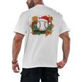 Baseball Christmas Scoreboard Celebration Premium Tri-Blend Men's Back Print T-Shirt