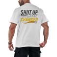 Baseball Fan Shut Up I'm Doing Game Changer Premium Tri-Blend Men's Back Print T-Shirt