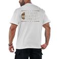 Baseball Hit Hard Run Fast Turn Left Men Boys Men's Back Print T-Shirt