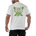 Baseball Icecream St Patrick's Day Lucky Charm Shamrock Drip Men's Back Print T-Shirt Baseball Icecream St Patrick's Day Lucky Charm Shamrock Drip Men's Back Print T-Shirt