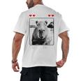 Capybara Love Valentines Day Cute Animal Hearts Raglan Baseball Tee Men's Back Print T-Shirt Capybara Love Valentines Day Cute Animal Hearts Raglan Baseball Tee Men's Back Print T-Shirt