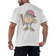 Cute Baseball Ice Cream Drip For Girls & Boys 2 Sides Men's Back Print T-Shirt Cute Baseball Ice Cream Drip For Girls & Boys 2 Sides Men's Back Print T-Shirt