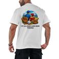 Father Son Baseball Father's Day Men's Back Print T-Shirt Father Son Baseball Father's Day Men's Back Print T-Shirt