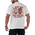 I Just Hit 100 Days Of School Baseball 100th Day Teacher Kid Men's Back Print T-Shirt