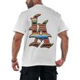 LA Sarape Los Angeles LA Sarape East LA Baseball Mexican Premium Tri-Blend Men's Back Print T-Shirt LA Sarape Los Angeles LA Sarape East LA Baseball Mexican Premium Tri-Blend Men's Back Print T-Shirt